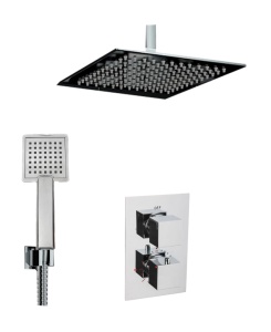 Bateria Natryskowa Prysznicowa Termostatyczna VIVID TR2 Deszczownica Ultra Slim 20 cm