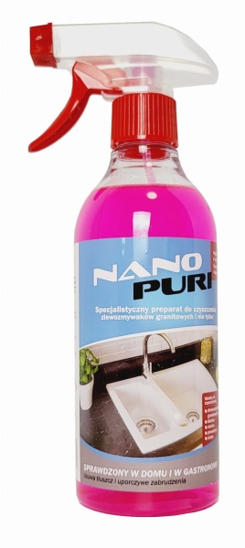 NANOPURI Preparat do czyszczenia  zlewozmywaków granitowych