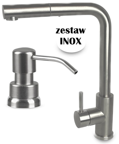 Zestaw MILO bateria kuchenna + dozownik INOX