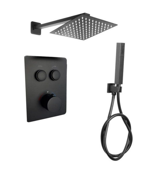 EXEO 2 BLACK termostatyczna bateria podtynkowa 40