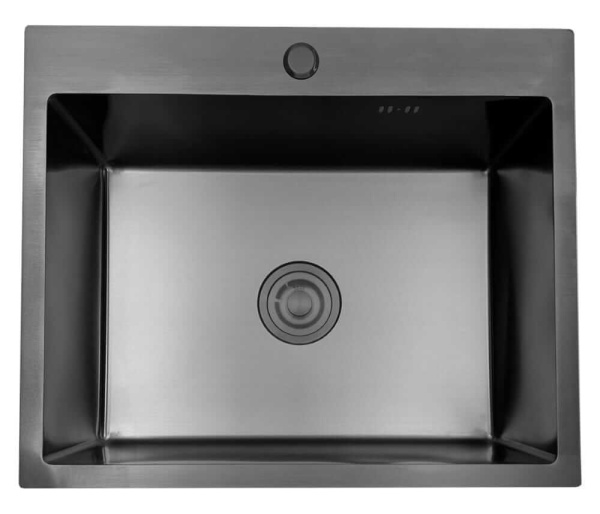 Zlewozmywak stalowy STEEL 6050 CZARNY