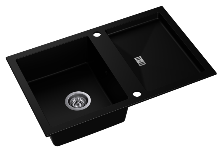 Zlewozmywak granitowy SLIDE 40 Czarny