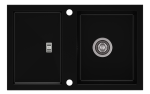 Zlewozmywak granitowy SLIDE 40 Czarny