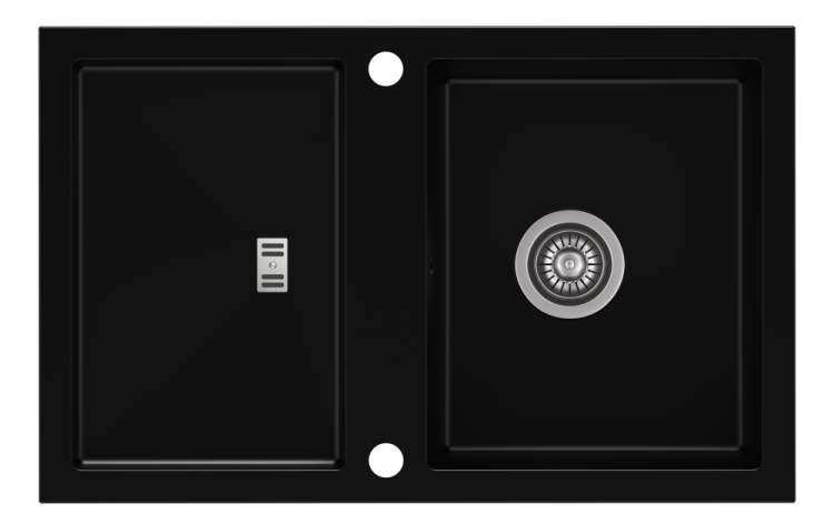 Zlewozmywak granitowy SLIDE 40 Czarny