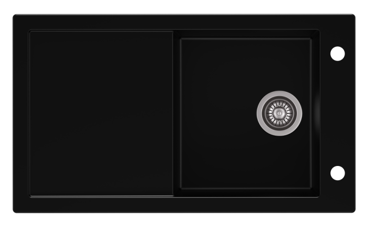 Zlewozmywak granitowy TRAMONTANA Czarny