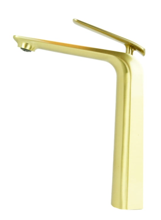 Bateria umywalkowa nablatowa VERDO złota