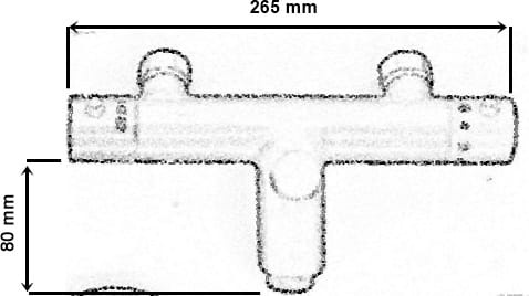 UNO BLACK termostatyczna bateria wannowa natryskowa prysznicowa CZARNA