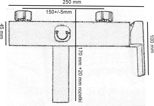 Bateria wannowa natryskowa prysznicowa QATRO czarna