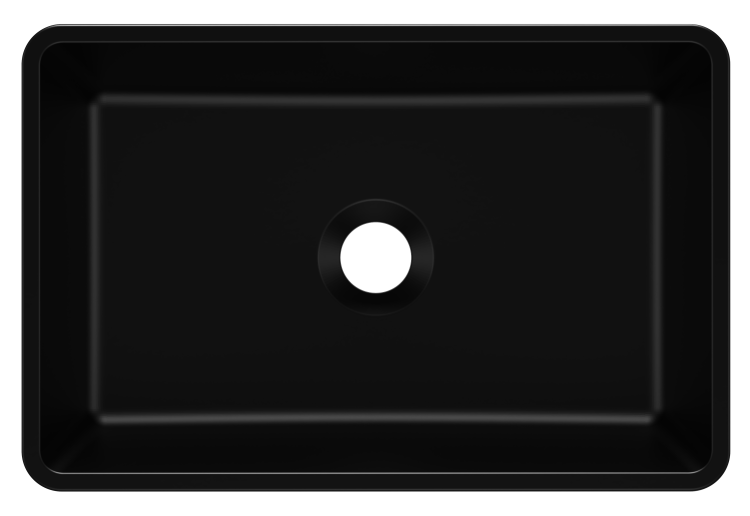Umywalka nablatowa REVA 45 Czarny