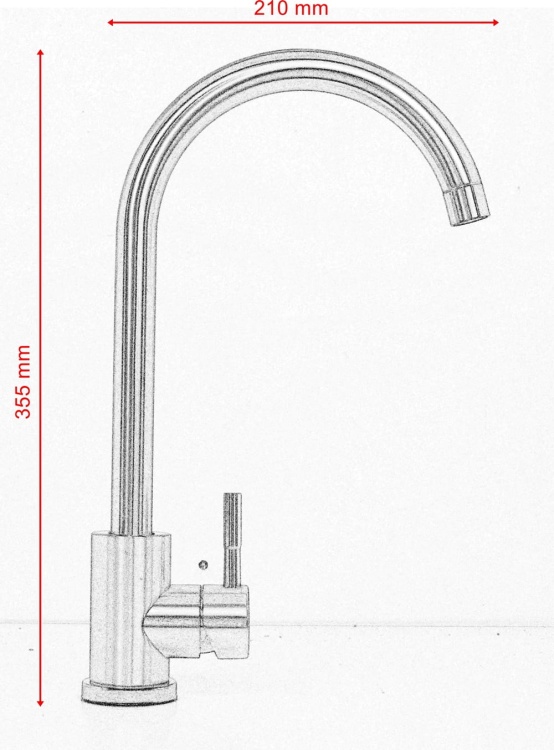 Komora gospodarcza VIGO szara z baterią LUGA chrom