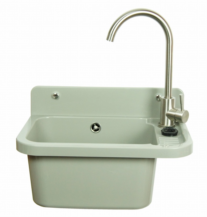 Komora gospodarcza VIGO szara z baterią LUGA chrom