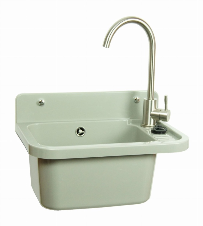 Komora gospodarcza VIGO szara z baterią LUGA chrom