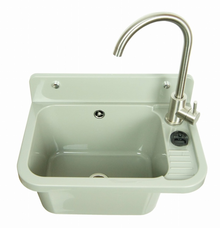 Komora gospodarcza VIGO szara z baterią LUGA chrom