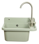 Komora gospodarcza VIGO szara z baterią LUGA i dozownikiem CHROM