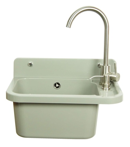 Komora gospodarcza VIGO szara z baterią LUGA i dozownikiem CHROM