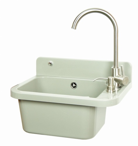 Komora gospodarcza VIGO szara z baterią LUGA i dozownikiem CHROM