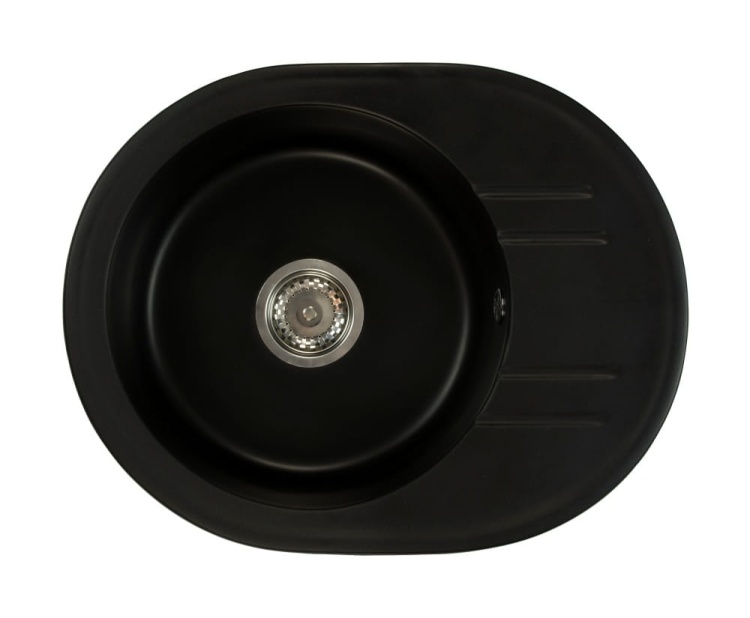 Zlewozmywak granitowy BELLA Czarny mat