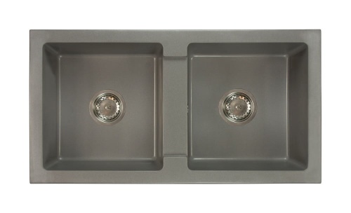 Zlewozmywak granitowy BORYS szary