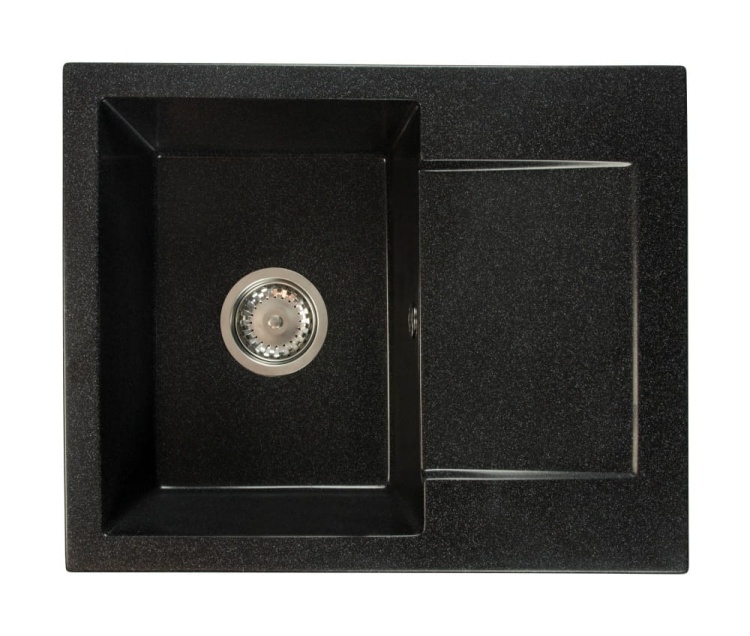 Zlewozmywak granitowy DONZO czarny nakrapiany