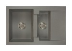 Zlewozmywak granitowy DORIS szary