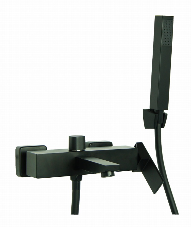 Bateria wannowa natryskowa prysznicowa QATRO czarna