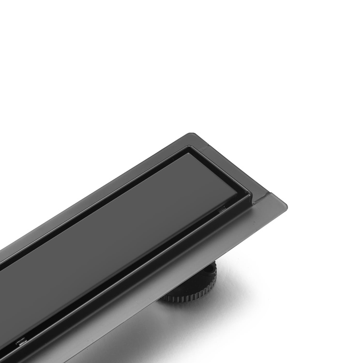 Odpływ liniowy brodzikowy prysznicowy 600 mm CZARNY