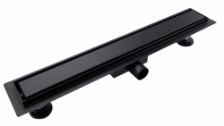 Odpływ liniowy brodzikowy prysznicowy 800 mm CZARNY