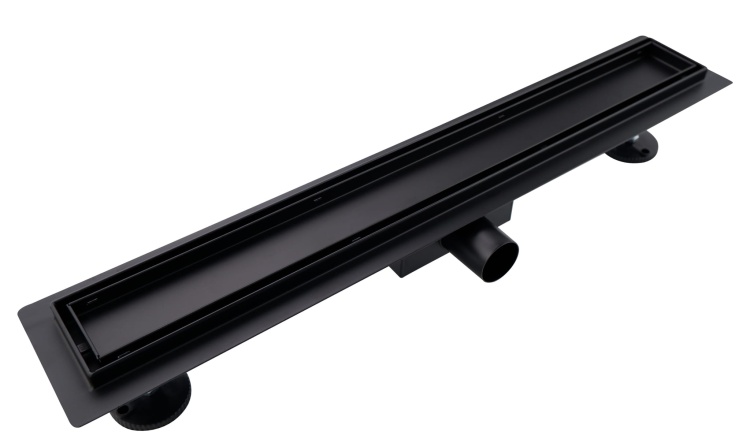 Odpływ liniowy brodzikowy prysznicowy 800 mm CZARNY