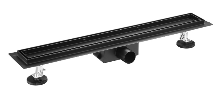 Odpływ liniowy brodzikowy prysznicowy 800 mm CZARNY