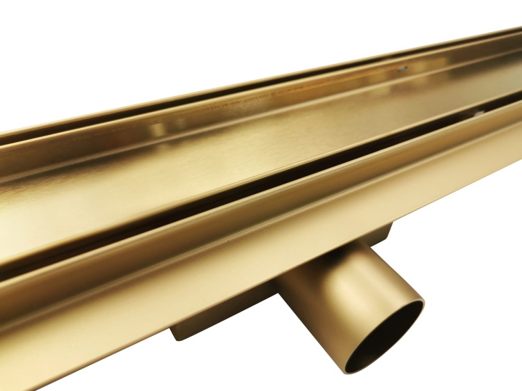 Odpływ liniowy brodzikowy prysznicowy 600 mm ZŁOTY