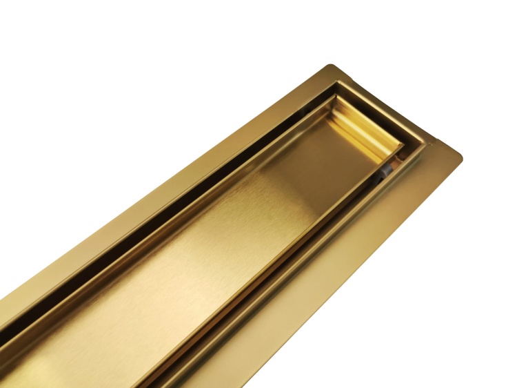 Odpływ liniowy brodzikowy prysznicowy 800 mm ZŁOTY