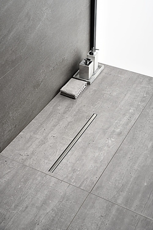 Odpływ liniowy brodzikowy prysznicowy SLIM 700 mm CZARNY