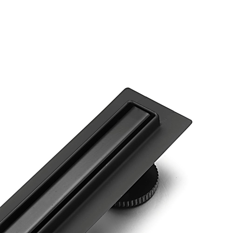 Odpływ liniowy brodzikowy prysznicowy SLIM 700 mm CZARNY