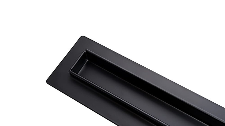 Odpływ liniowy brodzikowy prysznicowy SLIM 700 mm CZARNY