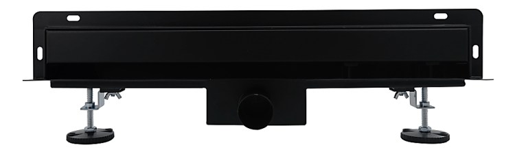 Odpływ liniowy brodzikowy prysznicowy Ścienny 700 mm CZARNY