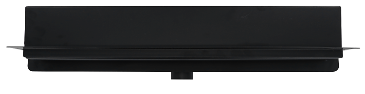 Odpływ liniowy brodzikowy prysznicowy Ścienny 700 mm CZARNY