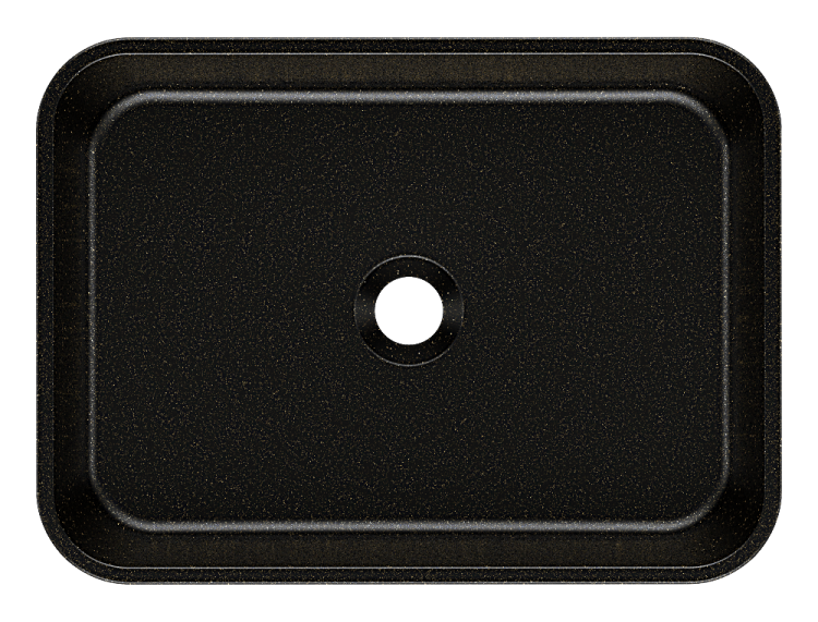 Umywalka nablatowa CRES 50 Czarno złota