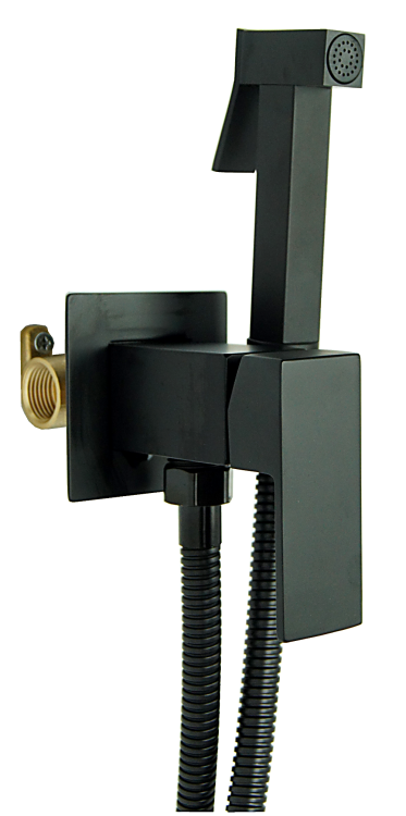 Bateria Bidetowa podtynkowa qatro CZARNA