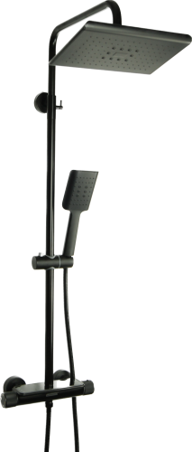 SOFI Bateria termostatyczna natryskowa prysznicowa z deszczownicą CZARNA