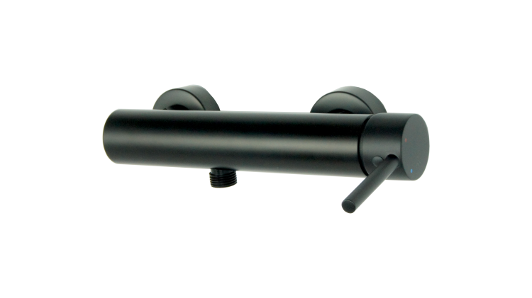 UNO BLACK zestaw bateria prysznicowa natryskową z deszczownicą CZARNY