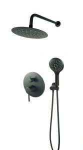 UNO BLACK podtynkowa bateria natryskowa 20 CZARNA