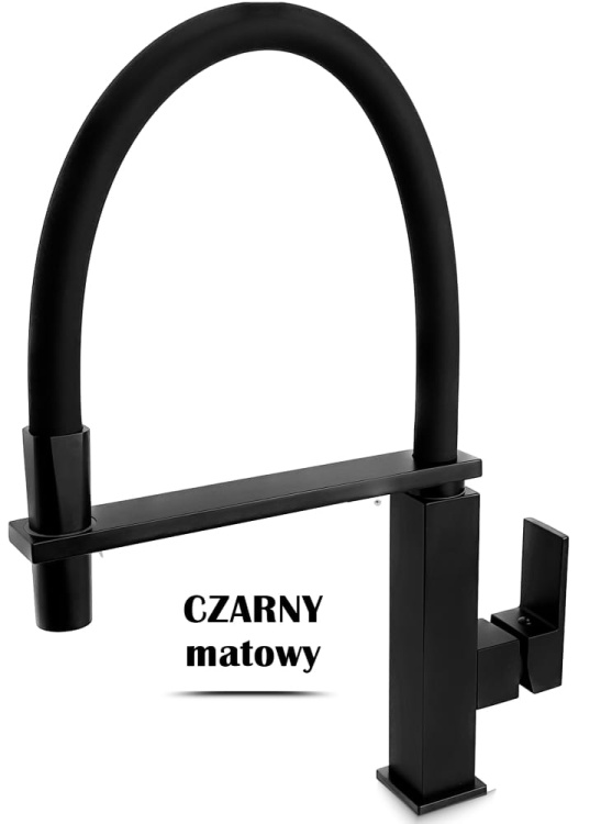 zestaw BONI Bateria kuchenna CZARNA + dozownik