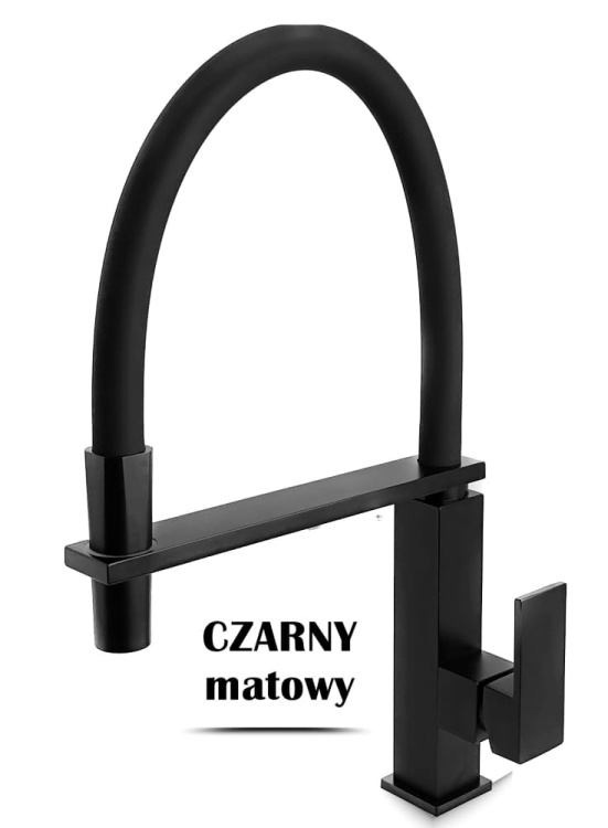 zestaw BONI Bateria kuchenna CZARNA + dozownik