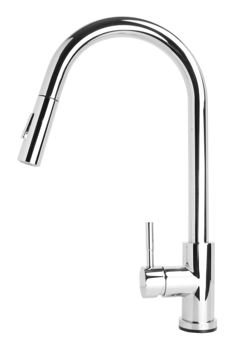 AFINO Bateria kuchenna z wyciąganą wylewką CHROM