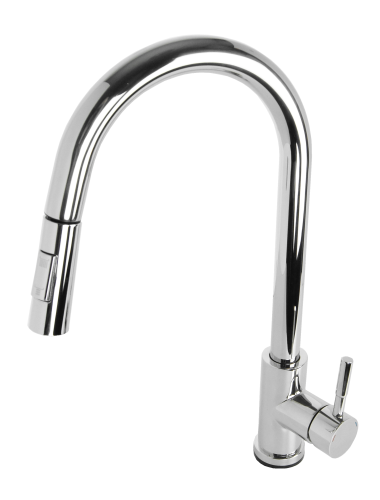 AFINO Bateria kuchenna z wyciąganą wylewką CHROM