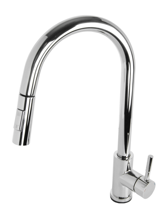 AFINO Bateria kuchenna z wyciąganą wylewką CHROM