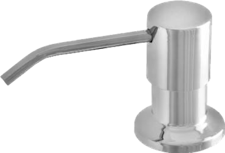 AFINO Bateria kuchenna z wyciąganą wylewką + dozownik CHROM