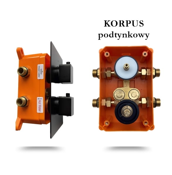 VIVID BLACK TR2 termostatyczna bateria wannowa CZARNA