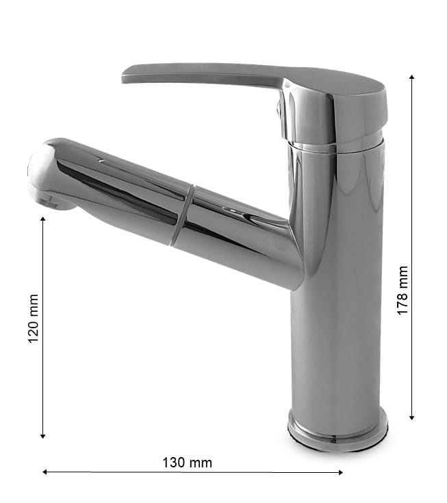 Umywalkowa bateria STYLE rysunek techniczny