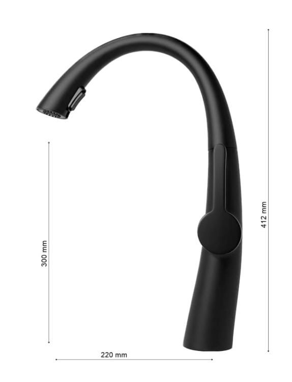 Kuchenna bateria LIVIA techniczny rysunek